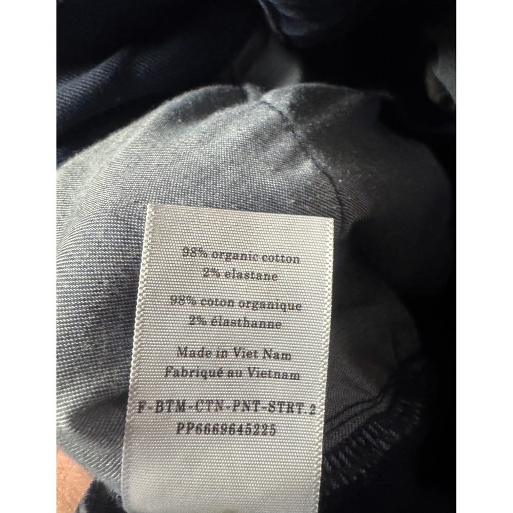 NOT FOR SALE Everlane Organic Cotton Straight Leg Crop Pants Navy Blue High Rise - Picture 6 of 6